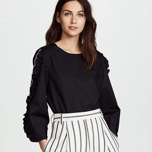 Tibi Spectator Ruffle Top